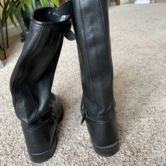 Frye Veronica Slouch leather Boot, 13.75 inch shaft, Black 9.5 - Picture 6 of 9